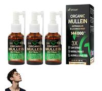 GFOUK 3X Concentrated Mullein Lung Cleanse Spray, Herbal Lung Cleansing Spray, 3X Organic Mullein Extract for Lungs, Cleanse and Respiratory Support (3)