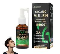 GFOUK 3X Concentrated Mullein Lung Cleanse Spray, Herbal Lung Cleansing Spray, 3X Organic Mullein Extract for Lungs, Cleanse and Respiratory Support (1)