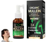 GFOUK 3X Concentrated Mullein Lung Cleanse Spray - Natural Respiratory Cleanse & Breathe Spray, Natural Ingredients, Cleanse and Respiratory Support, Daily Use (1 Pcs)