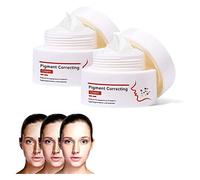 GFOUK Anti-Pigment Pigment Correcting Care Cream,Melanin Correcting Facial Serum,Anti-Pigment Face Day Cream,Moisturising Anti-Pigment Spot Fluid,Probiotic Sun Care Cream for Dark Spots (2PC)