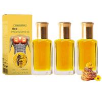 GFOUK Thermofirm Bee Ven_om Gynecomastia Oil, Firming Oil for Men, Gynecomastia Bee Ven_om Massage, Gfouk Thermoform Bienengift Oils, Can Help Strengthen Chest Muscles (3pcs)