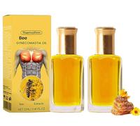 GFOUK Thermofirm Bee Ven_om Gynecomastia Oil, Firming Oil for Men, Gynecomastia Bee Ven_om Massage, Gfouk Thermoform Bienengift Oils, Can Help Strengthen Chest Muscles (2pcs)