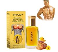 GFOUK Thermofirm Bee Venom Gynecomastia Oil, Firming Oil for Men, Gynecomastia Bee Venom Massage, Can Help Strengthen Chest Muscles (1pcs)