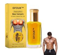 GFOUK ThermoFirm Bee Venom Gynecomastia Oil, Gynecomastia Bee Venom Massage, GFOUK Mentherm Bee Venom Gynecomastia Heating Oil, Thermofirm Bee-Venom Oils, Help Strengthen Chest Muscles (1 Bottle)