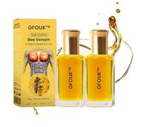 GFOUK Thermofirm Bee Venom Gynecomastia Oil, Gynecomastia Bee Venoms Massage, Bee Venom Oil for Men, Can Help Strengthen Chest Muscles (2PCS)