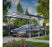 GFP 2.85x5.05m Carport, anthracite grey, incl. rain gutter - (GFPV00802)