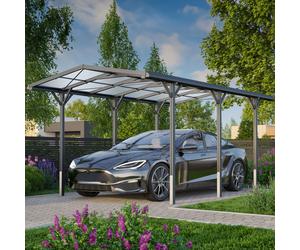 GFP 2.85x5.05m Carport, anthracite grey, incl. rain gutter - (GFPV00802)