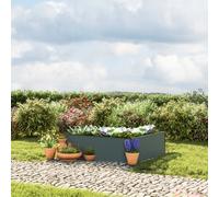 GFP Half-height 119 x 119 x 39 cm Raised garden bed, Anthracite grey - (GFPV00501)