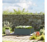 GFP Half-height 119 x 99 x 39 cm Raised garden bed, Anthracite grey - (GFPV00497)