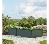 GFP Half-height 235 x 99 x 39 cm Raised garden bed, Anthracite grey - (GFPV00533)