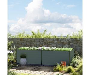 GFP Kingsize 297 x 119 x 77 cm Raised garden bed, Anthracite grey - (GFPV00377)