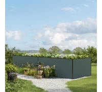 GFP Kingsize 387 x 150 x 77 cm Raised garden bed, Anthracite grey - (GFPV00413)