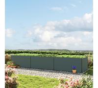 GFP Kingsize 490 x 77 x 77 cm Raised garden bed, Anthracite grey - (GFPV00433)