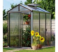 GFP Pro 161 x 235 cm Greenhouse, anthracite grey, RAL 7016, no extras - (GFPV00142)