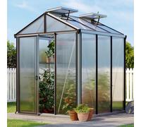 GFP Pro 199 x 199 cm Greenhouse, anthracite grey, RAL 7016, no extras - (GFPV00132)