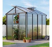 GFP Pro 199 x 263 cm Greenhouse, anthracite grey, RAL 7016, no extras - (GFPV00136)