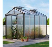 GFP Pro 199 x 324 cm Greenhouse, anthracite grey, RAL 7016, no extras - (GFPV00140)