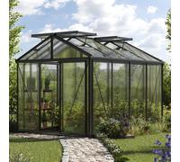 GFP Pro 235 x 311 cm Greenhouse, anthracite grey, RAL 7016, no extras - (GFPV00182)