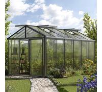 GFP Pro 235 x 460 cm Greenhouse, aluminium, no extras - (GFPV00164)