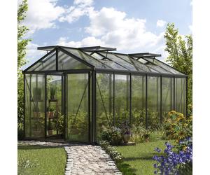 GFP Pro 235 x 460 cm Greenhouse, anthracite grey, RAL 7016, no extras - (GFPV00200)