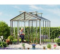 GFP Pro 263 x 263 cm Greenhouse, aluminium, Special offer set: Pro 2 - (GFPV00699)