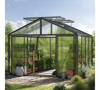 GFP Pro 311 x 311 cm Greenhouse, anthracite grey, RAL 7016, no extras - (GFPV00248)