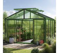 GFP Pro 311 x 311 cm Greenhouse, green, RAL 6005, no extras - (GFPV00216)