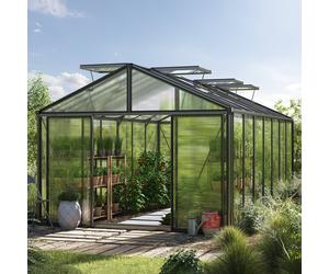 GFP Pro 311 x 534 cm Greenhouse, anthracite grey, RAL 7016, no extras - (GFPV00275)