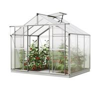 GFP Standard 2.56 x 1.92 cm Greenhouse, 6 mm twin-wall sheets, incl. special offer set XL - (GFPV00738)