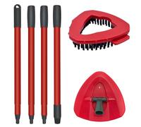 GFRED 3 Pack Mop Set Mop Handle Scrub Brush Head Head Base Compatible With Vileda Turbo Spin Suitable For Bathroom And All Types Of Floor Cleaning