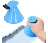 GFRGFH Magic Ice Scraper, 2 in 1 Multifunctional A Round Ice Scraper, Cone-Shaped Magic Funnel Car Windshield Snow Removal Tool