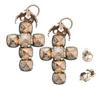 GFRGFH Masonic Transforming Sphere Pendant,Vintage Mini Masonic Ball Necklace,Folding Orb Pendant,Transformative Design from Sphere to Cross, Fraternal Legacy (2pcs)