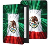 GFRGTFHYT Case for 6" Kindle (11th Generation, 2024/2022 Release) Slim PU Leather Adjustable Multi-Angle Smart Shell Cover with Auto Wake/Sleep for Kindle 2024/2022 11th Gen e-Reader,Mexico Flag