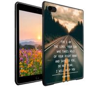 GFRGTFHYT Case for iPad 5th/6th Generation(9.7 inch, 2017/2018) /Air 2/1 & Pro 9.7 Slim Lightweight Soft TPU Silicone Shockproof Protective Back Shell Cover,Quotes Bible Isaiah 41-13