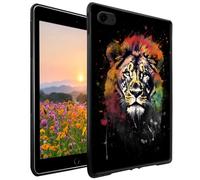 GFRGTFHYT Case for iPad 5th/6th Generation(9.7 inch, 2017/2018) /Air 2/1 & Pro 9.7 Slim Lightweight Soft TPU Silicone Shockproof Protective Back Shell Cover, Watercolor Lions