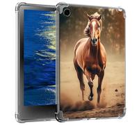 GFRGTFHYT Clear Case for iPad 9th/8th/7th Generation 10.2 inch (2021/2020/2019 Model) Slim Lightweight Soft TPU Transparent Silicone Shockproof Protective Back Cover for iPad 10.2",Running Horses