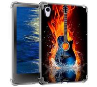 GFRGTFHYT Clear Case for iPad Mini 6 8.3 Inch 2021 for iPad Mini 6th Generation Case Slim Soft TPU Transparent Back Cover Case for 2021 iPad Mini 8.3" 6th Gen A2567 A2568 A2569,Cool Guitar