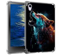 GFRGTFHYT Clear Case for iPad Mini 6 8.3 Inch 2021 for iPad Mini 6th Generation Case Slim Soft TPU Transparent Back Cover Case for 2021 iPad Mini 8.3" 6th Gen A2567 A2568 A2569,Art Howling Wolf