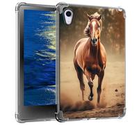 GFRGTFHYT Clear Case for iPad Mini 6 8.3 Inch 2021 for iPad Mini 6th Generation Case Slim Soft TPU Transparent Back Cover Case for 2021 iPad Mini 8.3" 6th Gen A2567 A2568 A2569,Running Horses