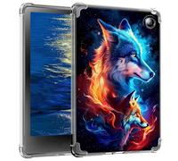 GFRGTFHYT Clear Case for Kobo Libra Colour 7" 2024 Release Slim Ligthwheight Soft TPU Silicone Transparent Shockproof Protective Back Cover Case for 7" Kobo Libra Colour 2024 eReader, Galaxy Wolf