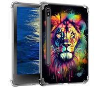 GFRGTFHYT Clear Case for Samsung Galaxy Tab S8 Plus 2022/S7 FE 2021/S7 Plus 2020 12.4" Slim Soft TPU Transparent Back Cover Case for Galaxy Tab S7 FE 5G 2021/S8+ 2022/S7+ 2020,Art Watercolor Lions