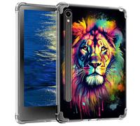 GFRGTFHYT Clear Case for Samsung Galaxy Tab S9 11 Inch 2023 Slim Lightweight Soft TPU Transparent Silicone Back Cover Shell Shockproof Tablet Case for Galaxy Tab S9 11", Art Watercolor Lions