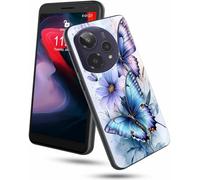 GFRGTFHYT for Cricket Icon Plus 2026 Phone Case for Att Verge 2 Slim Lightweight Flexible Soft TPU Silicone Cover with Art Butterflies Design for Women Wen Anti-Scratch Shockproof Protection Case