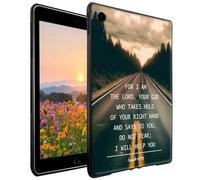 GFRGTFHYT for iPad 10.2 Case for iPad 9th/8th/7th Generation (2021/2020/2019)/Pro 10.5 Inch Slim Lightweight Soft TPU Silicone Shockproof Back Shell Cover, Quotes Bible Isaiah 41-13