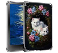 GFRGTFHYT for iPad 10.2 Clear Case for iPad 9/8/7th Generation 2021/2020//2019 Slim Transparent Soft TPU Back Cover for iPad 10.2",Cute White Cats