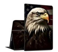 GFRGTFHYT for iPad 10th Generation 10.9 Inch 2022 PU Leather Slim Lightweight Multiple Angles Stand Smart Cover with Auto Wake/Sleep for iPad 10.9 Inch 2022 Tablet,Cute Bald Eagle