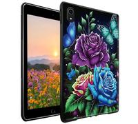 GFRGTFHYT for iPad 10th Generation Case 10.9 Inch 2022 Wen Women Slim Lightweight Soft TPU Silicone Shockproof Protective Back Shell Cover Case for iPad 10th Gen 10.9 inch 2022,Butterflies and Flowers