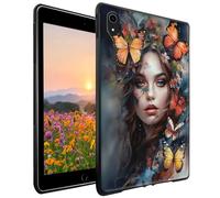 GFRGTFHYT for iPad 10th Generation Case 10.9 Inch 2022 Wen Women Slim Lightweight Soft TPU Silicone Shockproof Protective Back Shell Cover Case for iPad 10th Gen 10.9 inch 2022, Butterfly Flower Women