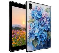 GFRGTFHYT for iPad 10th Generation Case 10.9 Inch 2022 Wen Women Slim Lightweight Soft TPU Silicone Shockproof Protective Back Shell Cover Case for iPad 10th Gen 10.9 inch 2022, Blue Hydrangea Flowers