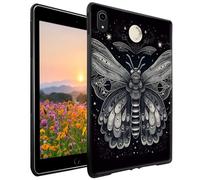 GFRGTFHYT for iPad 10th Generation Case 10.9 Inch 2022 Wen Women Slim Lightweight Soft TPU Silicone Shockproof Protective Back Shell Cover Case for iPad 10th Gen 10.9 inch 2022, Moth Moon Butterflies